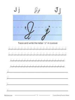 How to Write an Uppercase J in Cursive and Why It Might Resemble a Fishhook